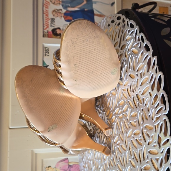 Madden Girl rose gold heeled sandals Sz 7 👡 - Picture 8 of 10